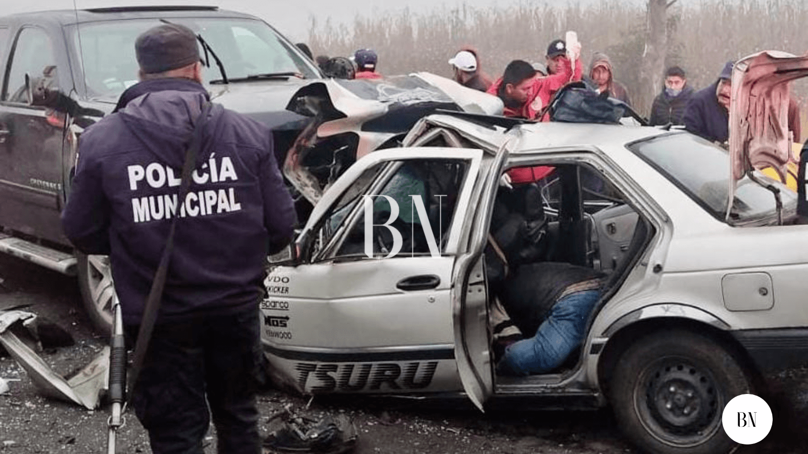 Brutal choque en la Toluca- Zitacuaro; cuatro muertos